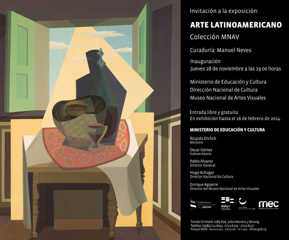 Invitaci�n - Museo Nacional de Artes Visuales