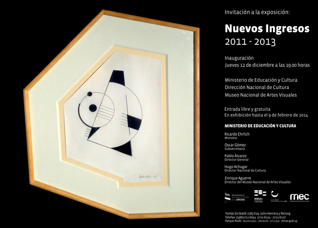 Invitaci�n - Museo Nacional de Artes Visuales