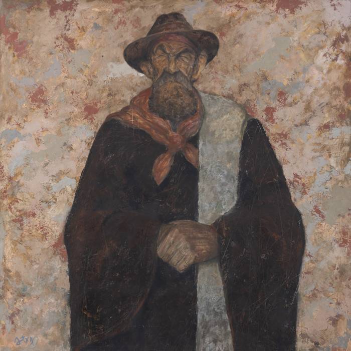 XXXVII,  2000, Óleo s/MDF, 120 × 120 cm - Arotxa - Caudillos y silencios - Obras al óleo - Museo Nacional de Artes Visuales