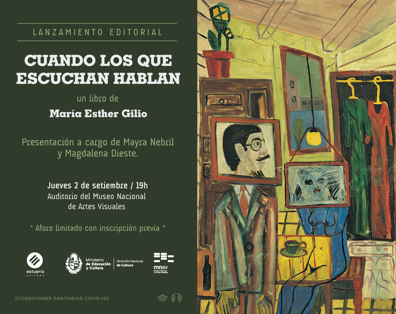  - Presentación del libro Cuando los que escuchan hablan. Conversaciones con grandes psicoanalistas de María Esther Gilio - Museo Nacional de Artes Visuales