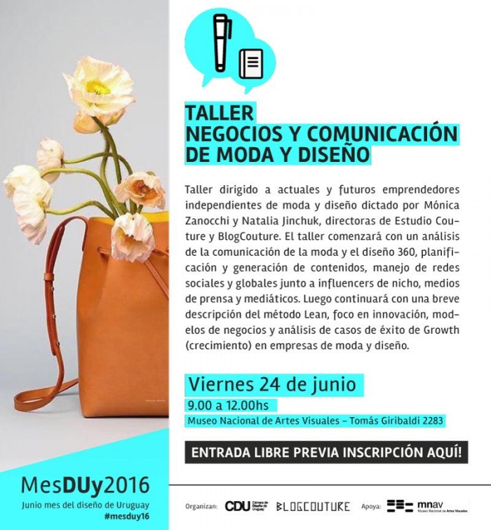  - Taller de negocios y comunicación de moda y diseño - Museo Nacional de Artes Visuales