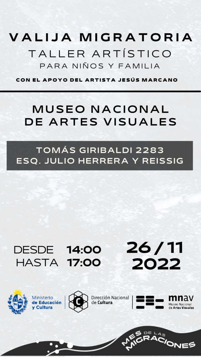  - Taller para niños - Valija Migratoria - Museo Nacional de Artes Visuales