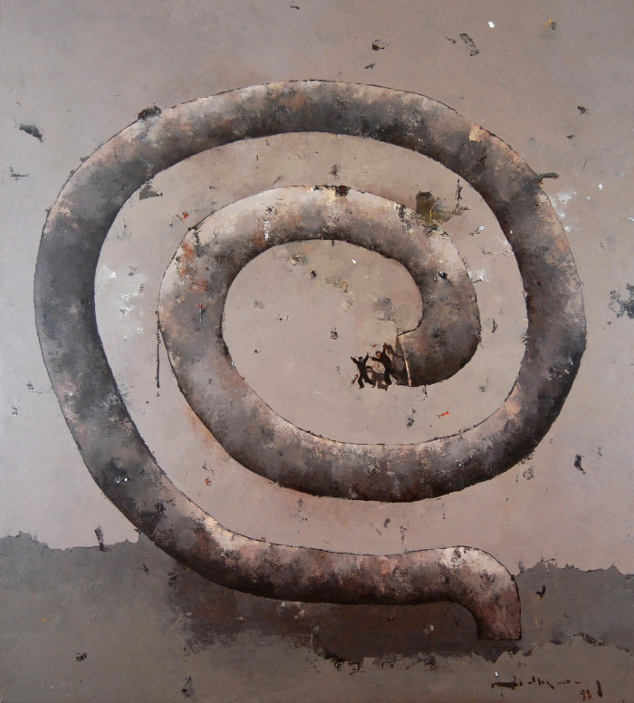 La libertad, 203 x 183 cm. - Bruno Widmann - Antología - Museo Nacional de Artes Visuales