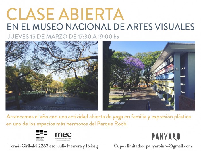  - Clase abierta de yoga en familia y expresión plástica - Museo Nacional de Artes Visuales