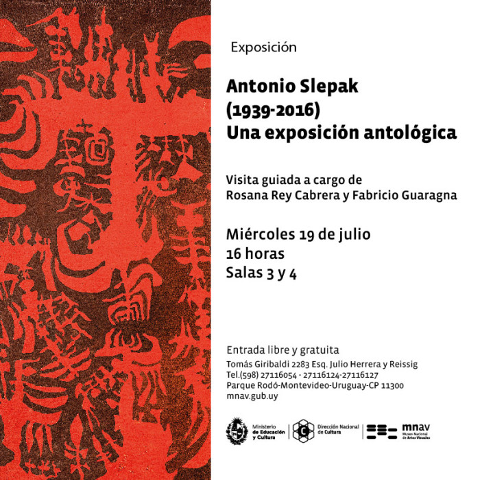  - Visita guiada por la exposición Antonio Slepak -  (1939-2016) - Una exposición antológica. - Museo Nacional de Artes Visuales